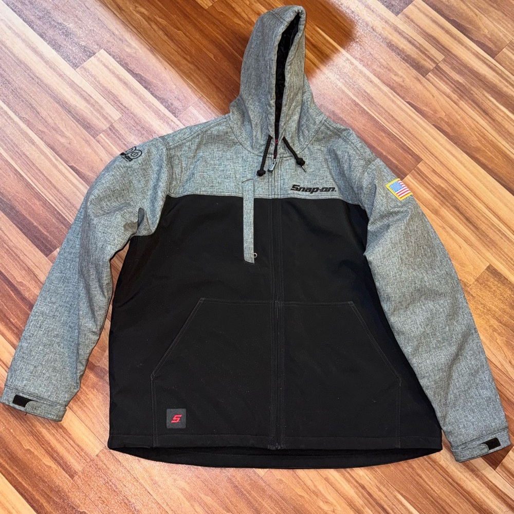Snap-on Men's Black and Gray Performance Jacket